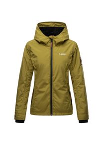 Marikoo Damen Sportliche Outdoorjacke Übergangs Regenjacke mit Kapuze Brombeere