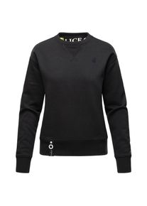 Navahoo Damen Stylischer Kapuzensweatshirt Pullover mit Rundhals-Ausschnitt ZUCKERSCHNECKE