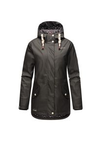 Navahoo Damen Warmer Regenjacke Wasserdichter Regenmantel mit Kapuze Oceans Heart
