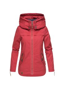 Navahoo Damen Moderner Outdoorjacke Übergangsparka aus Baumwolle mit Kapuze Wekoo