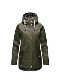 Navahoo Damen Warmer Regenjacke Wasserdichter Regenmantel mit Kapuze Oceans Heart