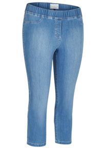 KjBRAND Große Größen Jeggings in 7/8-Länge, in leichter Denim-Qualität Gr. 29 blau für Damen