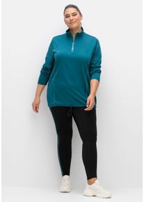 Große Größen Sportleggings in knöchellanger Form Gr. 54 schwarz von sheego für Damen