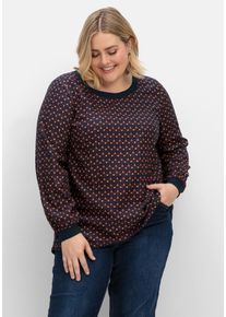 Große Größen Tunika mit Minimal-Alloverprint, aus Twill Gr. 56 rot von sheego für Damen