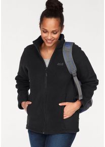 Jack Wolfskin Große Größen Fleecejacke Gr. 40 schwarz für Damen