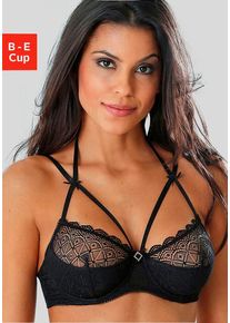 Petite Fleur Gold Büstenhebe schwarz Gr. 75C für Damen. Mit Bügel