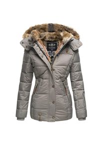 Marikoo Damen Stylischer Winterjacke Steppjacke Mit Großer Kapuze Nekoo