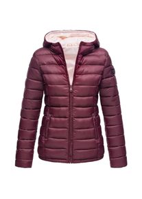 Marikoo Damen modische Steppjacke Übergangsjacke mit großer Kapuze Lucy