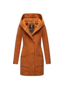 Marikoo Damen Hochwertiger Wintermantel Mantel Trenchcoat Mit Kapuze Maikoo