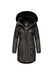 Navahoo Damen Wintermantel Parka mit abnehmbarer Kapuze und Einkaufstasche Tiniis