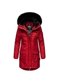 Navahoo Damen Wintermantel Parka mit abnehmbarer Kapuze und Einkaufstasche Tiniis