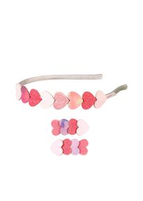 Haarset SAMANTHA 3-teilig in pink
