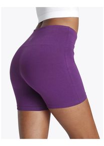 Lascana Shorts lila Gr. 32/34 für Damen. Mit Logodruck. Nachhaltig.