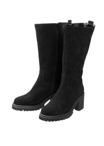 Große Größen Weitschaftstiefel mit stark profilierter Sohle Gr. 38 schwarz von sheego für Damen