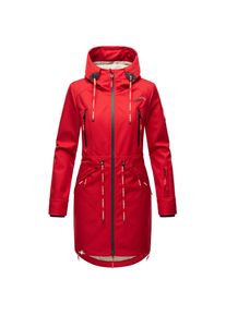 Marikoo Damen Softshelljacke Funktionsjacke mit warmen Teddyfleece & Kapuze Racquellee