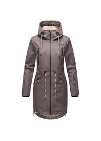 Marikoo Damen Softshelljacke Funktionsjacke mit warmen Teddyfleece & Kapuze Racquellee