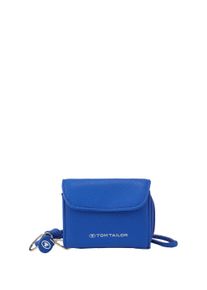 Tom Tailor Damen Hanny Portemonnaie mit Schlüsselanhänger, blau, Logo Print, Gr. ONESIZE