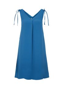 Tom Tailor Damen Kleid mit Schleifendetails, blau, Gr. 36