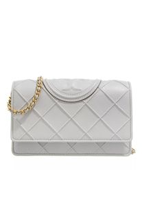 Tory Burch Portemonnaie - Fleming Soft Chain Wallet - in grau - Portemonnaie für Damen