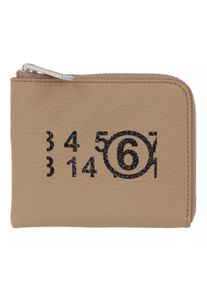 MM6 Maison Margiela Portemonnaies - Zip Around Wallet Small - in beige - Portemonnaies für Unisex