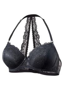 Lascana Neckholder-BH schwarz Gr. 100C. Mit Bügel
