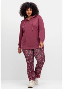 sheego by Joe Browns Große Größen Bequeme Hose mit Paisleyprint und Bootcutform Gr. 58 rot von sheego für Damen