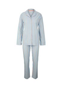 Tom Tailor Damen Gestreiftes Pyjama Set, blau, Gr. 38