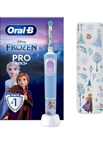 Oral-B Elektrische Zahnbürste Pro Kids Frozen, Aufsteckbürsten: 1 St., für Kinder ab 3 Jahren, blau