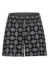 Große Größen Strandshorts mit Smokbund und zwei Taschen Gr. 48 schwarz von sheego für Damen