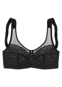 Lascana Große Größen Entlastungs-BH Gr. 105E schwarz für Damen
