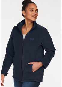 Jack Wolfskin Große Größen Fleecejacke Gr. 42 blau für Damen