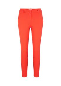 Tom Tailor Damen Mia Slim Stoffhose, rot, Uni, Gr. 46/28