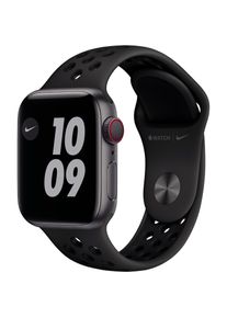 Apple Watch () September 2020 40 mm - Aluminium Space Grau - Armband Nike Sportarmband Schwarz