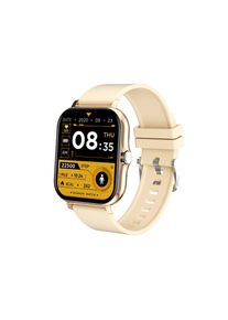 TPFNet Smart Watch / Fitness Tracker IP67 - Silikon Armband - Android & IOS - Gold