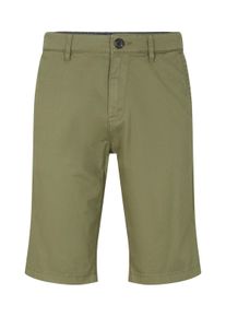 Tom Tailor Herren Chino Bermuda Shorts, grün, Uni, Gr. 32