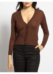 Calvin Klein Strickjacke in braun für Damen, Größe: L. Extra Fine Wool Cardigan