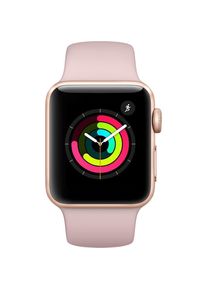 Apple Watch (Series 3) September 2017 38 mm - Aluminium Gold - Armband Sportarmband Rosa