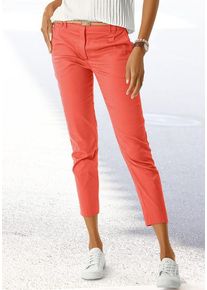 Vivance Chinohose papaya Gr. 34 für Damen. Figurumspielend. Nachhaltig.