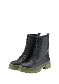 Tom Tailor Damen Gefütterte Stiefel mit Block-Absatz, schwarz, Uni, Gr. 36