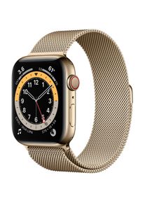 Apple Watch (Series 6) September 2020 40 mm - Rostfreier Stahl Gold - Armband Milanaise Armband Gold