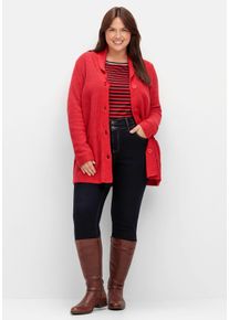 Große Größen High-Waist-Jeans im Skinny Fit, mit Push-up-Nähten Gr. 42 blau von sheego für Damen