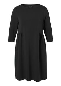 Via Appia Due Große Größen Scuba-Kleid mit seitlichen Raffungen Gr. 46 schwarz für Damen