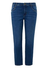 TRIANGLE Große Größen Schmale Jeans im Used- und Destroyed-Look Gr. 54 blau für Damen