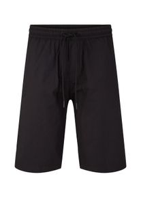 Tom Tailor Denim Herren Jogger Shorts mit Bio-Baumwolle, schwarz, Gr. XS