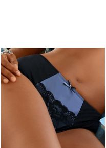 Große Größen Lascana Slip Gr. 52/54 blau für Damen