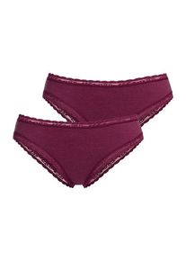 s.Oliver Brasilslip rot Gr. 32/34 für Damen. Mit Spitze. Eng. Nachhaltig.
