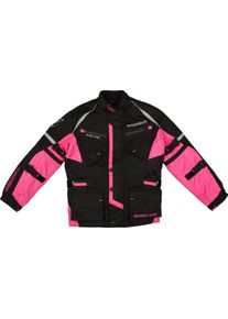 Modeka Tourex II, Textiljacke Kinder Schwarz/Pink 152 male