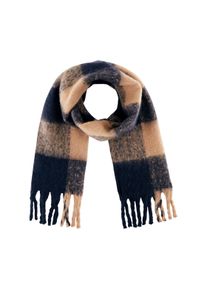 Tom Tailor Damen Karrierter Schal, blau, Karomuster, Gr. ONESIZE