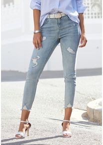 Buffalo Destroyed-Jeans mehrfarbig Gr. 34 für Damen. Sehr Figurbetont. Nachhaltig.