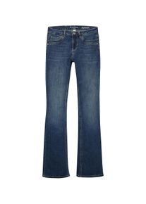 Tom Tailor Damen Alexa Narrow Bootcut Jeans, blau, Uni, Gr. 28/32